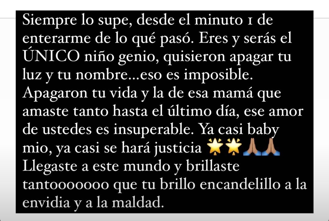 La presentadora Carolina Cruz publicó este mensaje dedicado a su amigo Mauricio Leal.