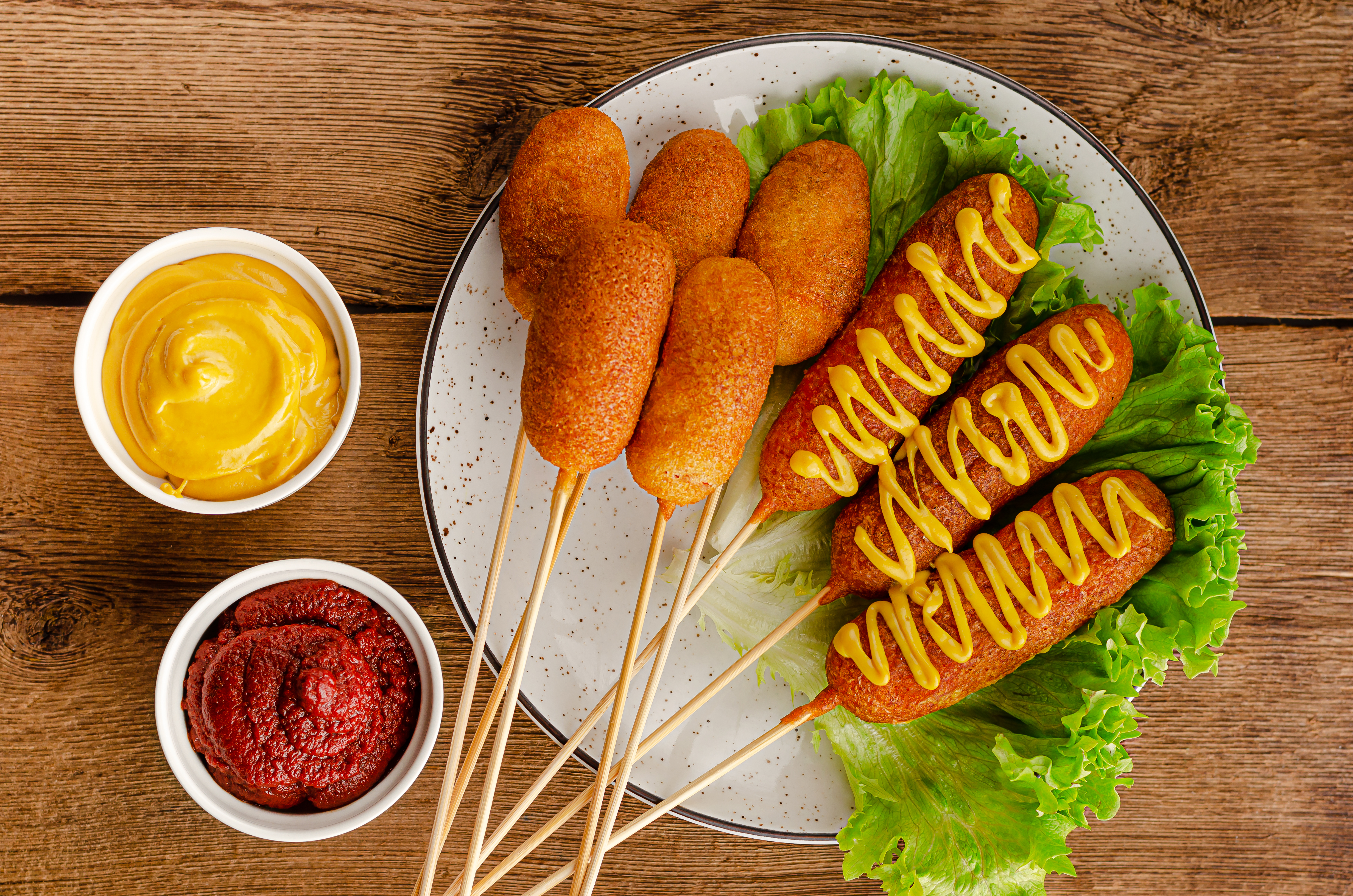 Corn dogs