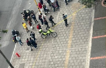 Escena del asesinato en Salitre.