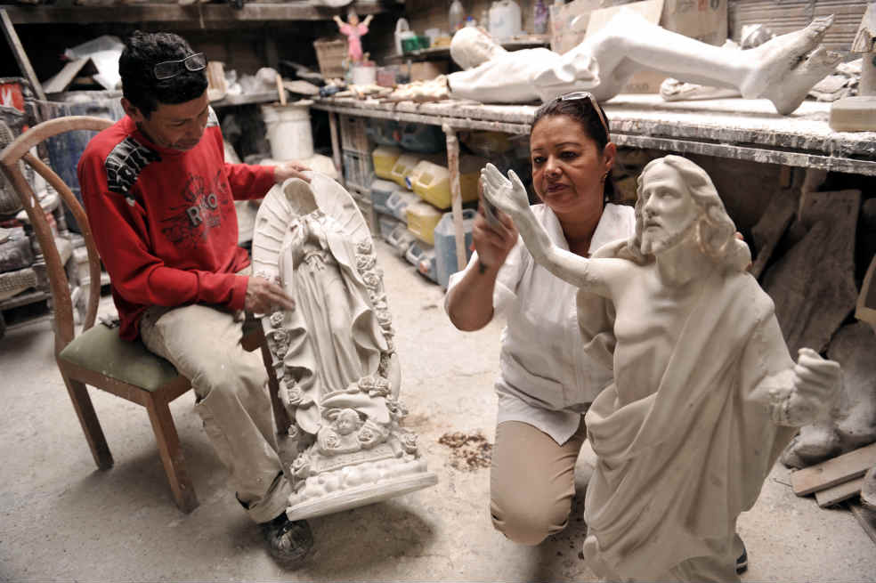 Un negocio de arte y religión