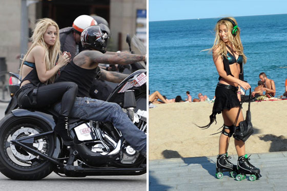 Shakira graba video en Barcelona sin permiso