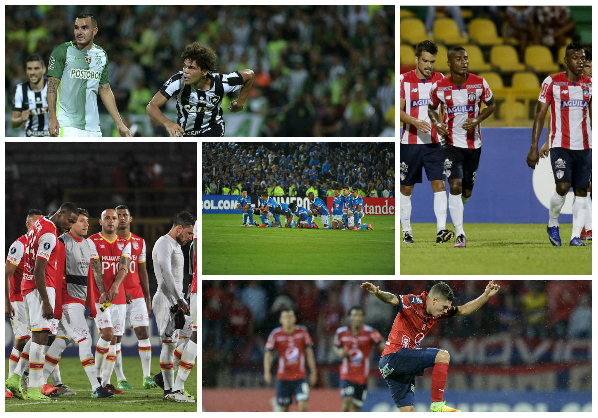 Desde 2009 que ningún equipo colombiano clasificaba a los octavos de final de la Libertadores.  
