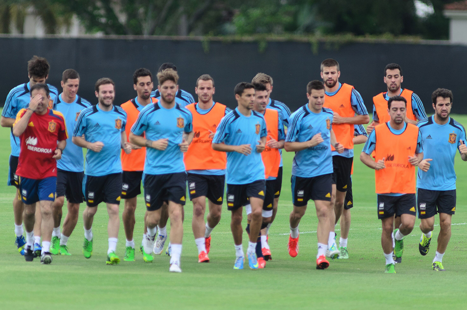 España continúa su preparación  para la Copa Confederaciones