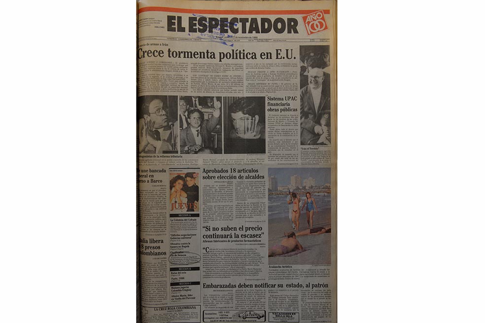 Estas eran las noticias del 27 de noviembre de 1986