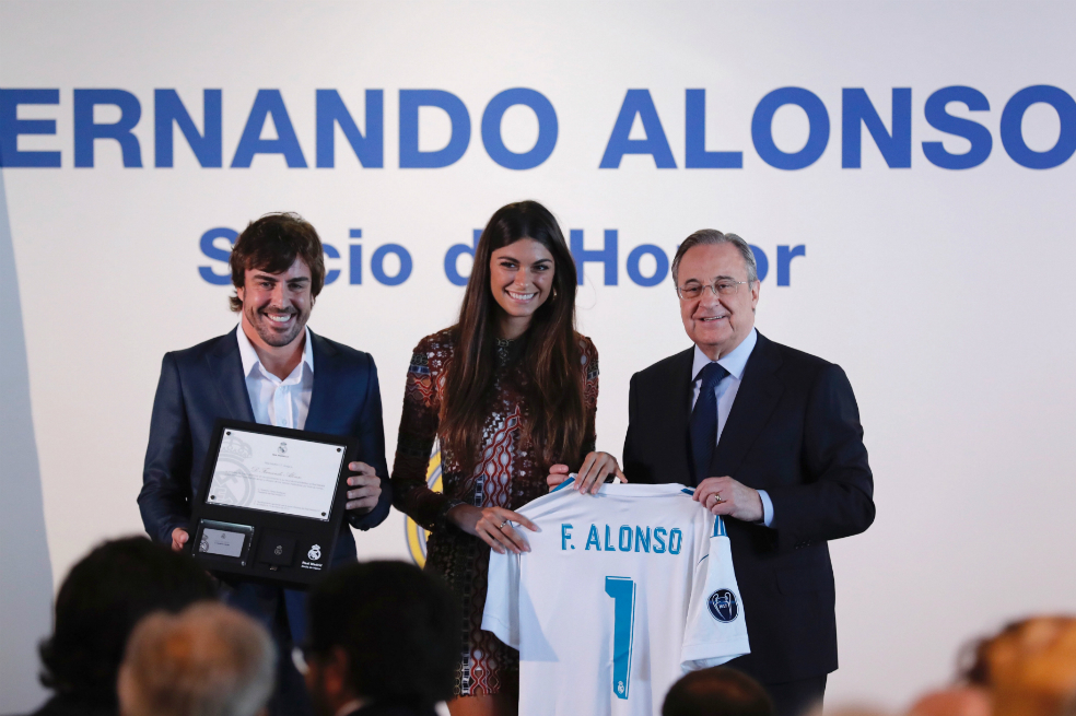 Fernando Alonso es nuevo socio de honor de Real Madrid