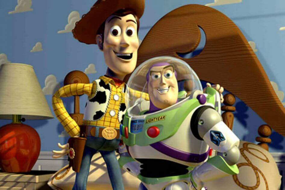 Poster de toy story 5 con woody con barba