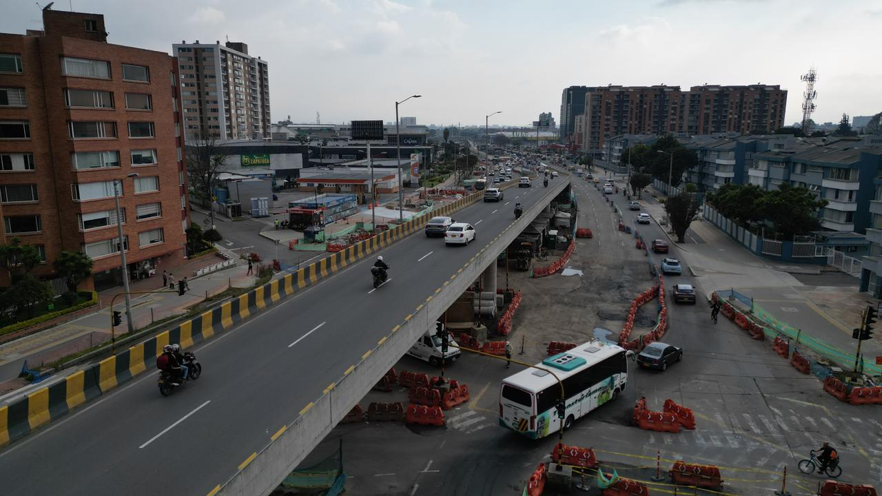 Movilidad en la Av. 68: puente frente a Cafam Floresta cambia de sentido por obras