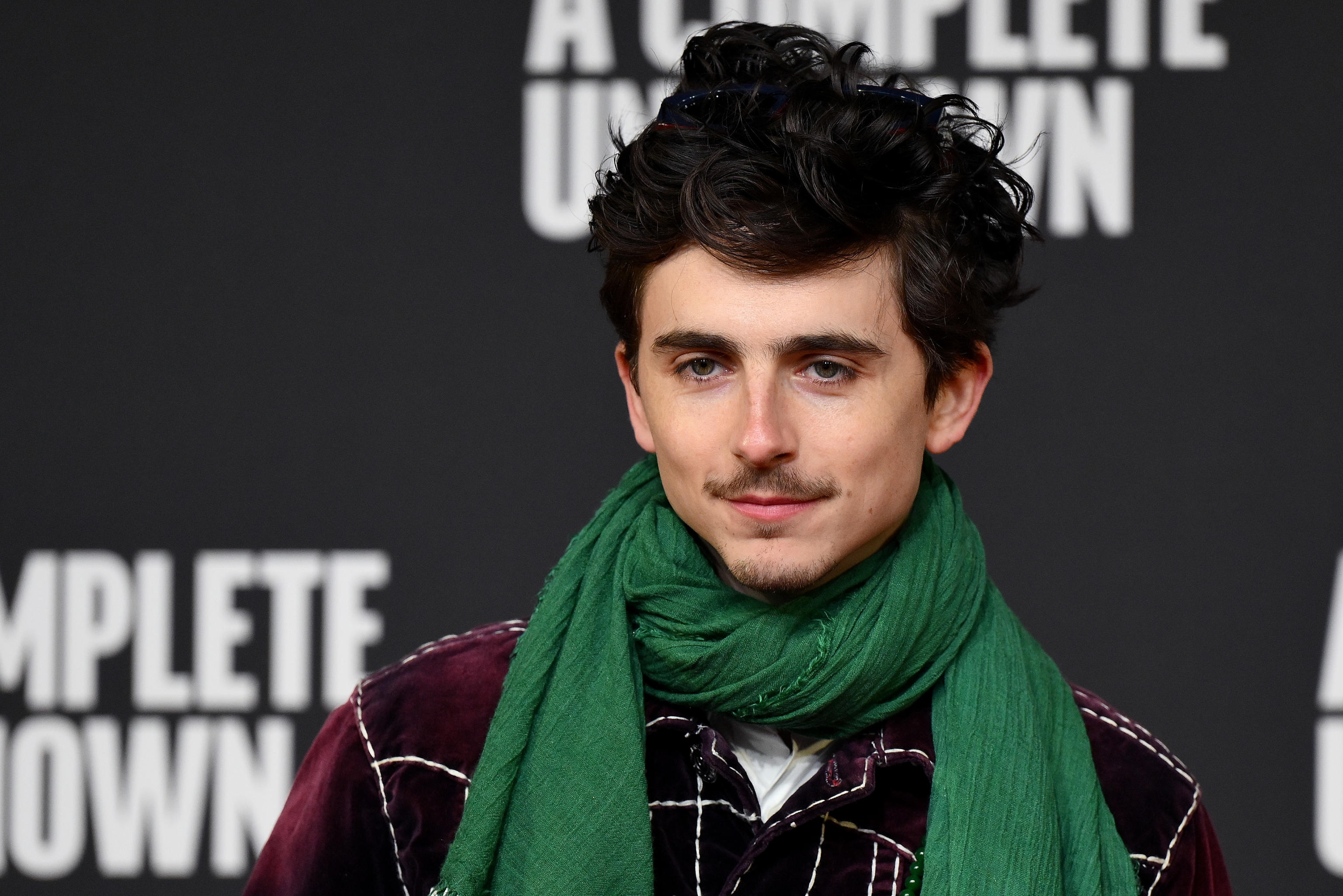 Rome (Italy), 17/01/2025.- US actor Timothee Chalamet poses as he arrives for the screening of the movie 'A Complete Unknown' at the Auditorium Parco della Musica Ennio Morricone in Rome, Italy, 17 January 2025. The film will be released in Italian theaters on 23 January 2025. (Cine, Italia, Roma) EFE/EPA/ETTORE FERRARI