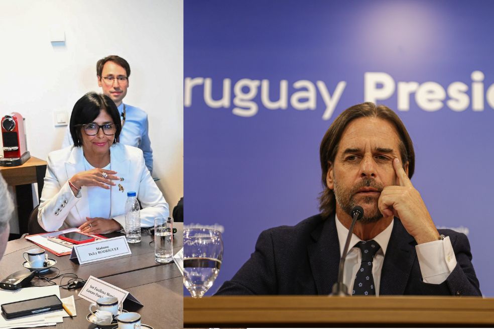 Delcy Rodríguez pidió a Lacalle Pou evitar “inmiscuirse” en asuntos de Venezuela