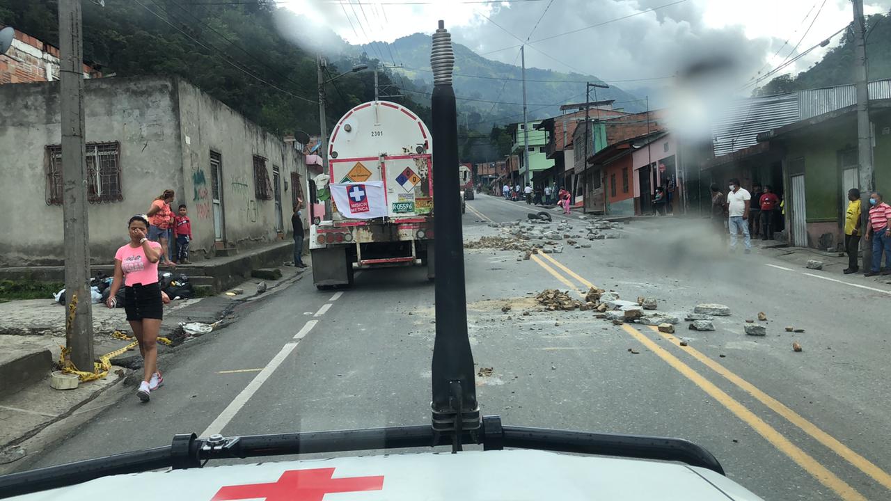 Caravana humanitaria Cruz Roja
