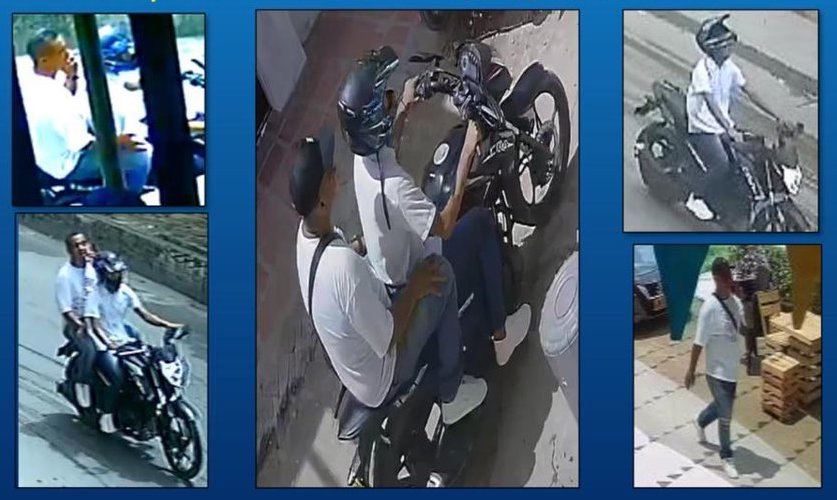 Revelan imágenes de los presuntos asesinos de policía de la Sijín en Soledad