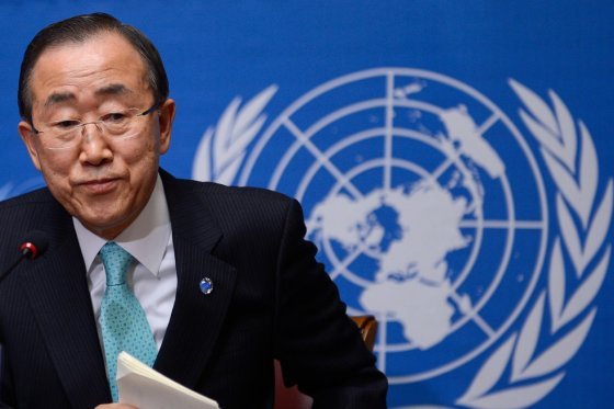Secretario general de Naciones Unidas, Ban Ki-moon. 