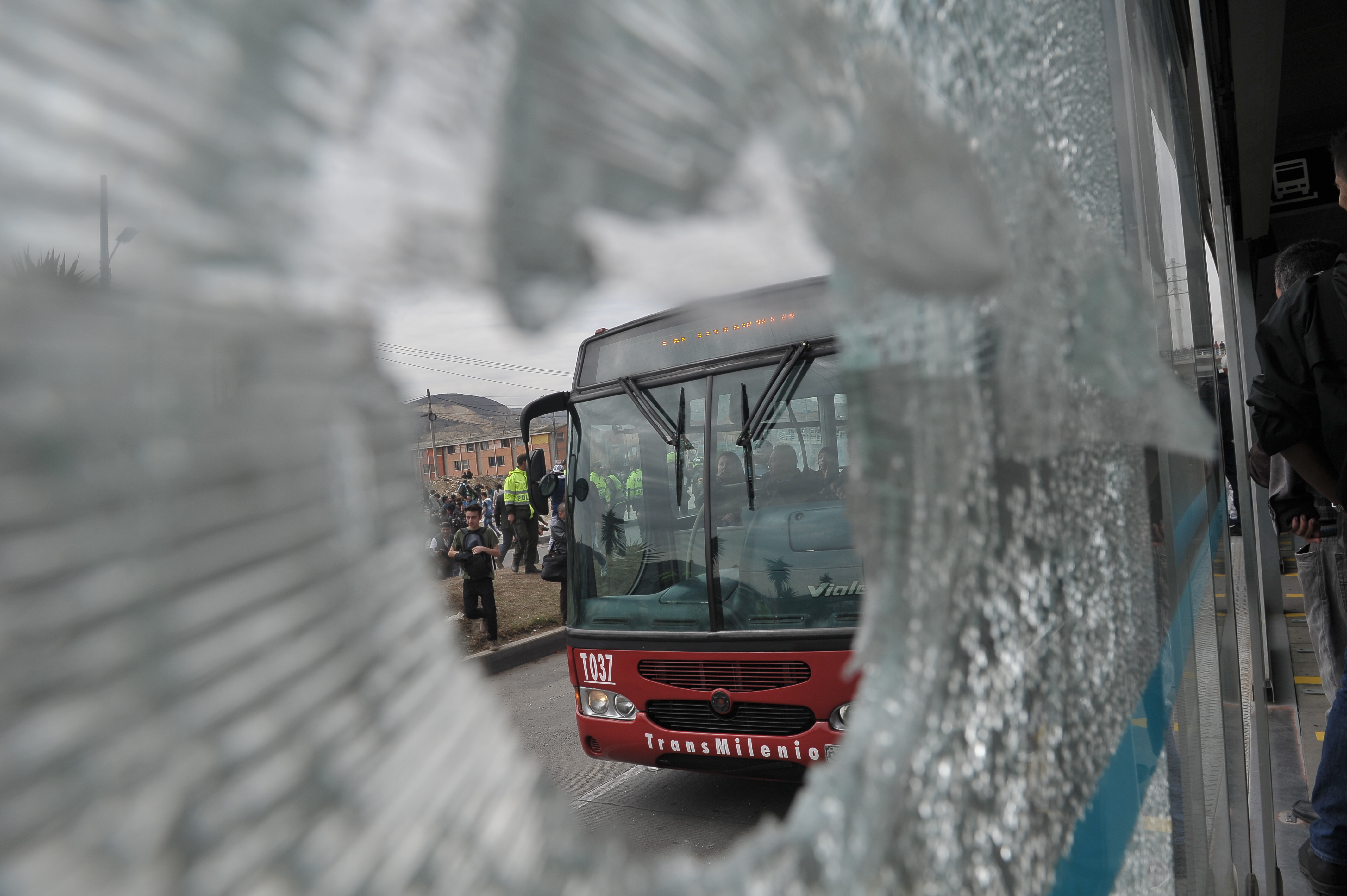 Disturbios, marchas y bloqueos protagonizados por los ciudadanos de Soacha, inconformes con el servicio de Transmilenio.