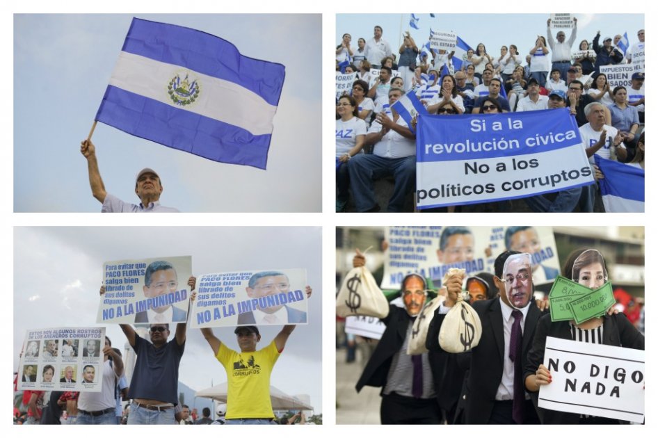 Emulando a Guatemala, El Salvador realiza su primera movilización ciudadana contra la corrupción