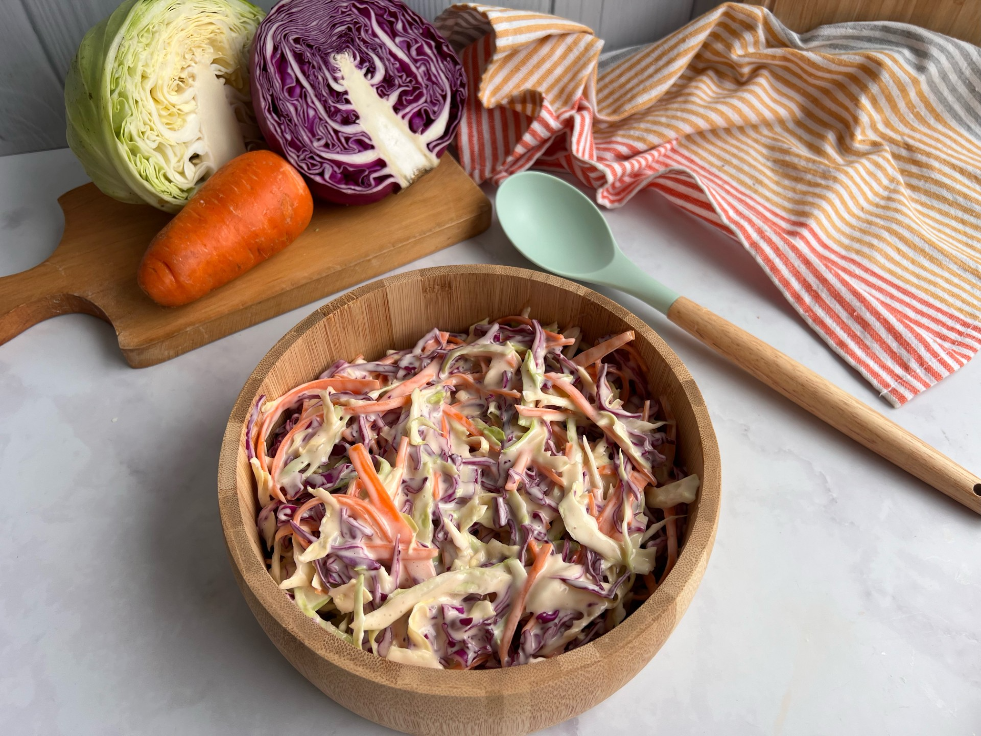 Ensalada de repollo y zanahoria para este domingo