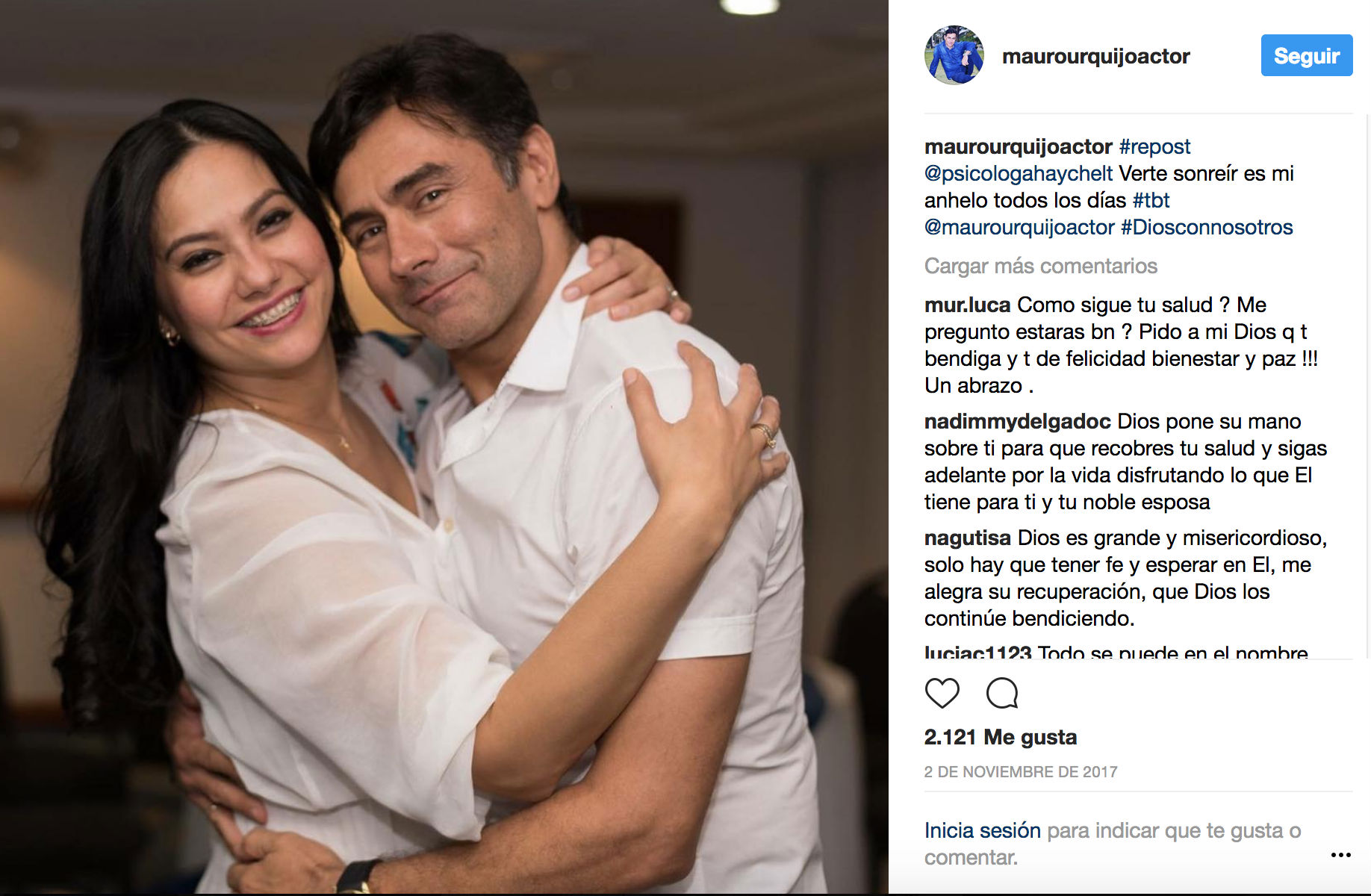 Actor Mauro Urquijo se separó