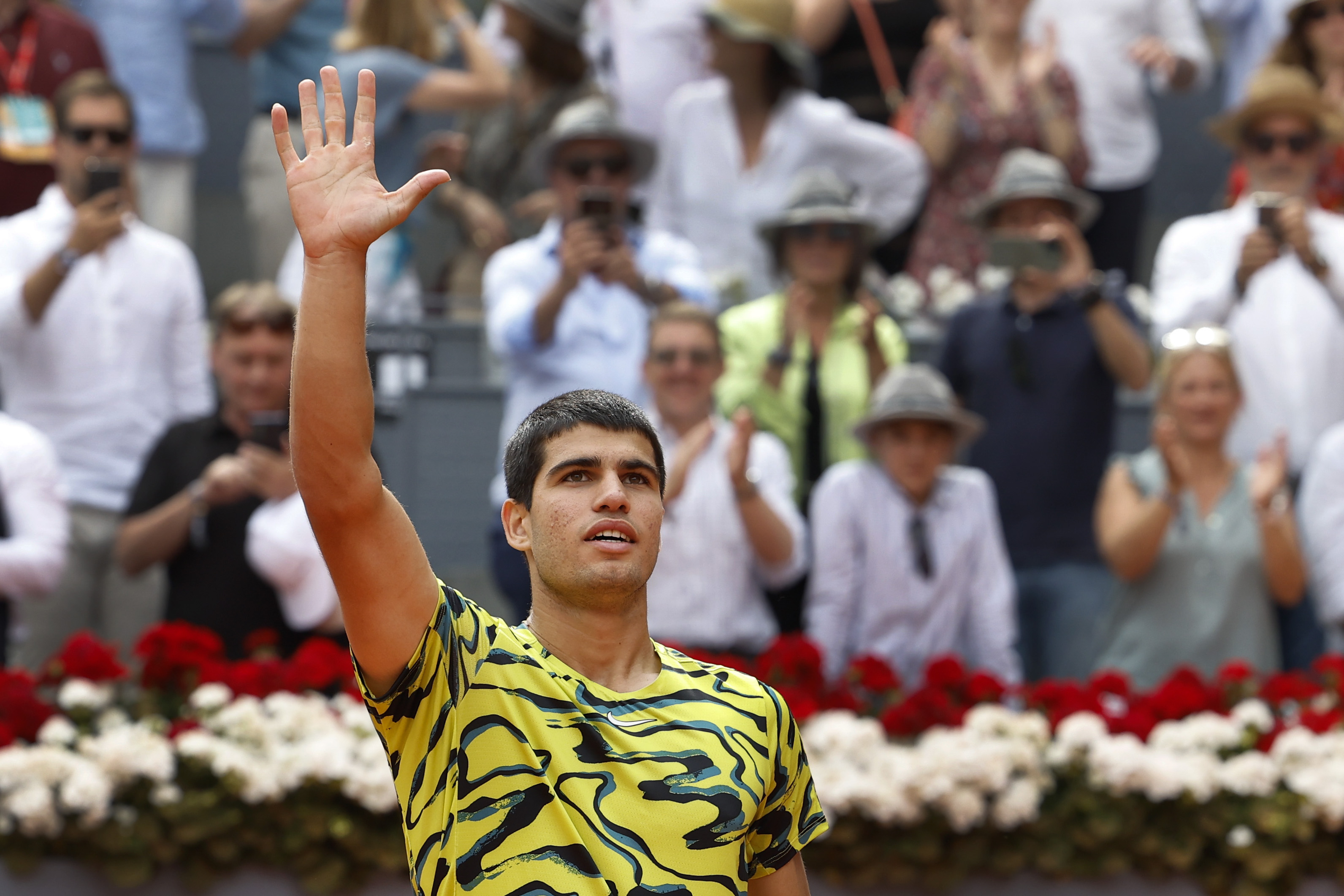 Alcaraz con paso firme en el Masters 1000 de Madrid