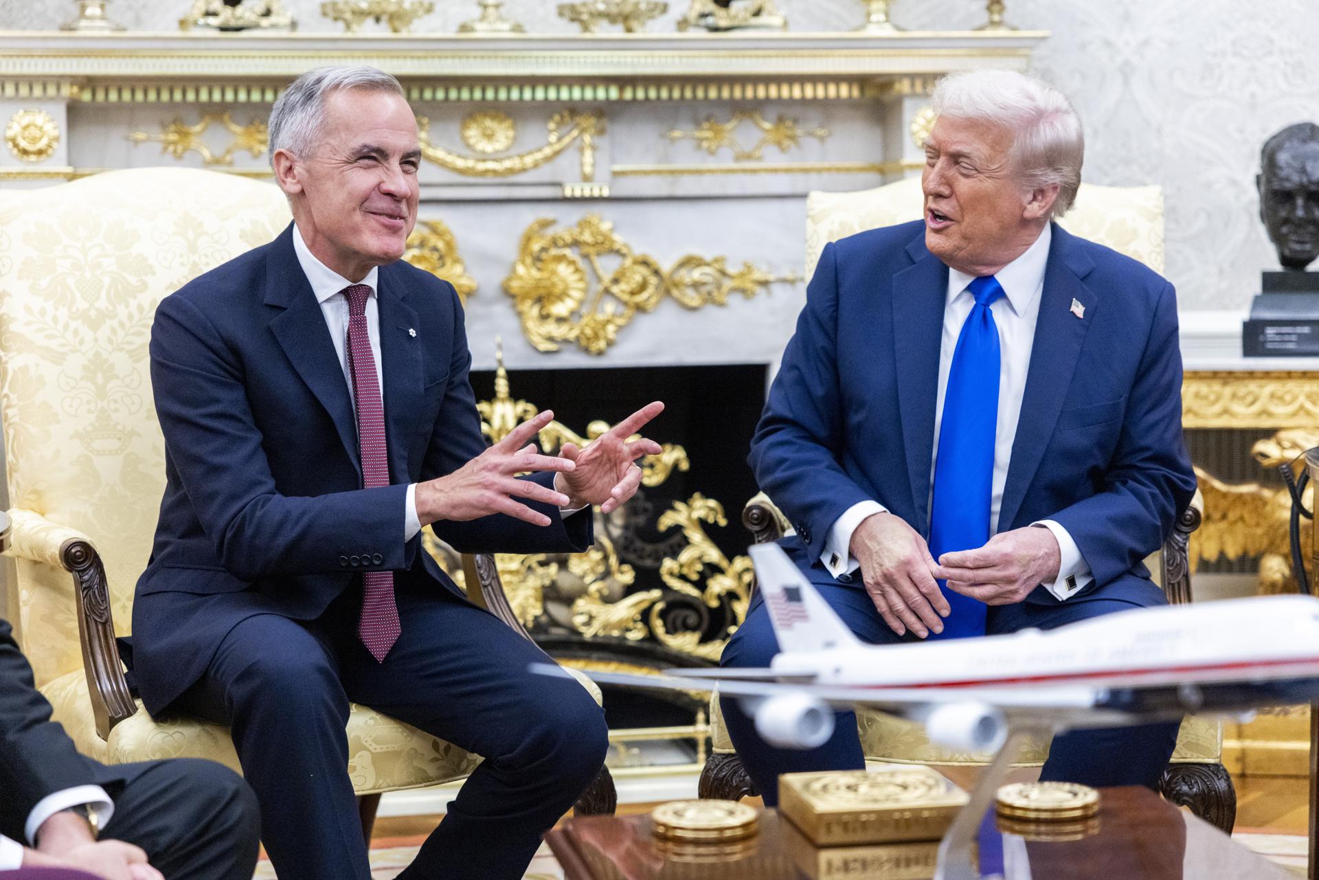 Reunión de Trump con Carney, primer ministro de Canadá: sin acuerdos comerciales
