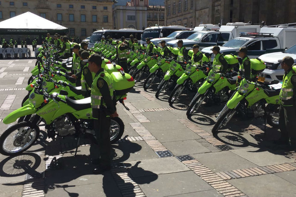 1.200 policías se sumarán a Bogotá para combatir la inseguridad