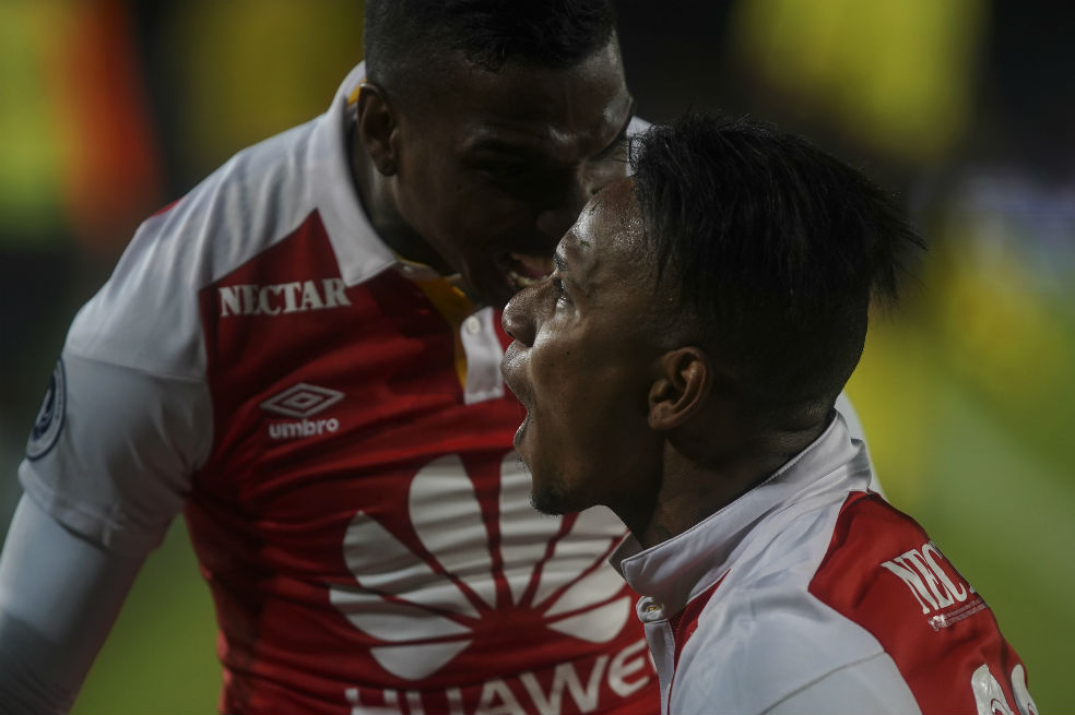 Con Johan Arango como figura, Santa Fe venció a Millonarios