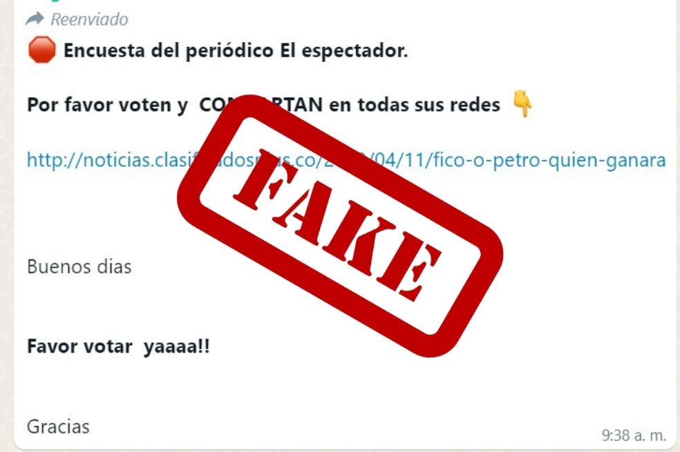 El Espectador no está haciendo encuesta sobre candidatos por internet