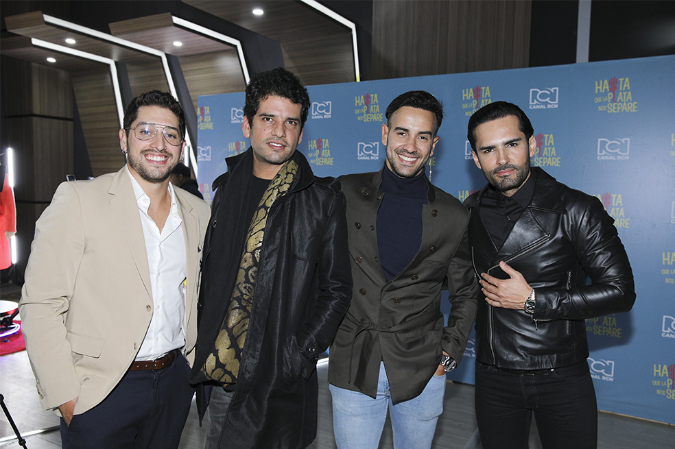 Jose Daniel Cristancho, Rashed Estefenn, Tuto Patiño y Fabián Ríos en Hasta que la plata nos separe