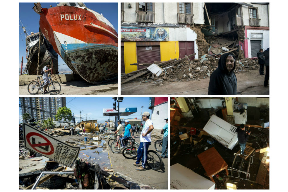 Los estragos del terremoto en Chile
