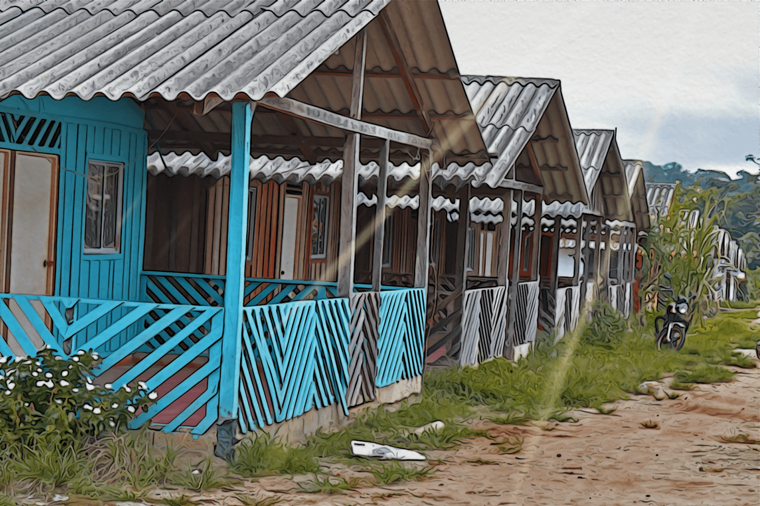 Viviendas de los reincorporados del AETCR de Colinas, Guaviare.