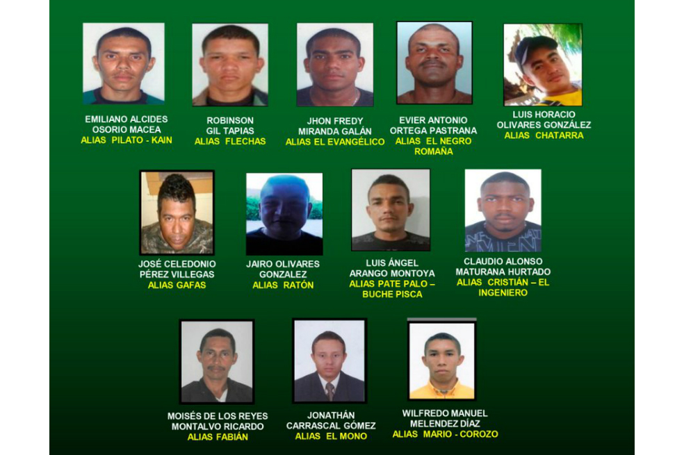 Estos son los hombres más buscados en la subregión del Bajo Cauca