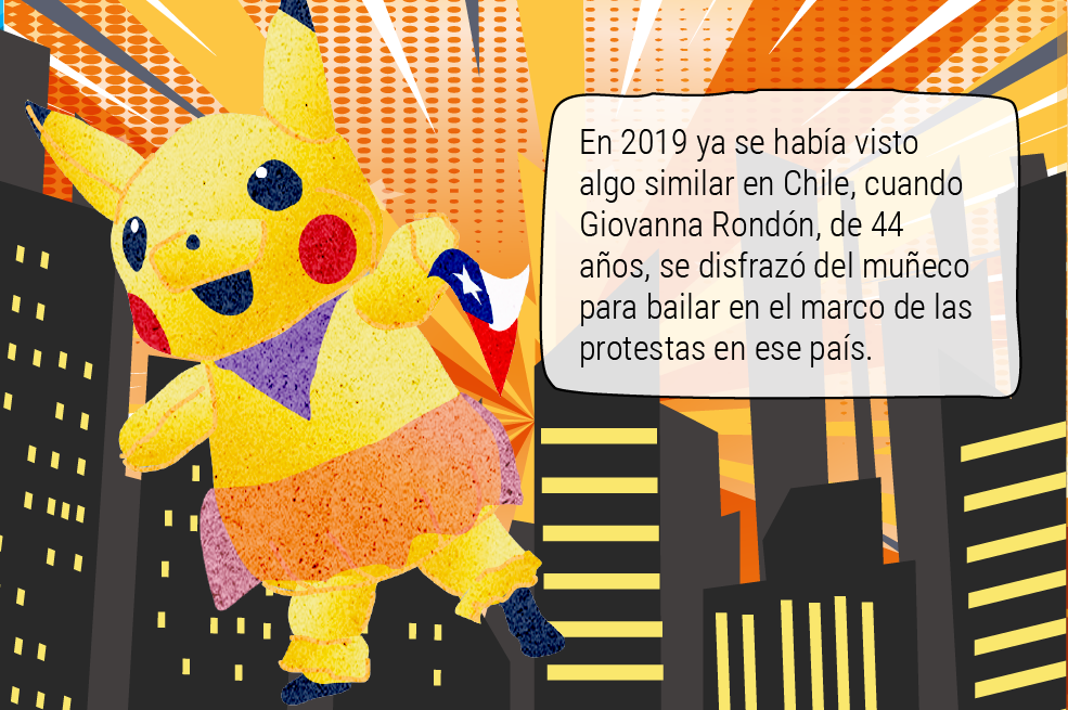 Hace treinta años, Pikachu huía del Equipo Rocket. Hoy, este querido roedor eléctrico corre entre gases lacrimógenos y escudos antidisturbios.