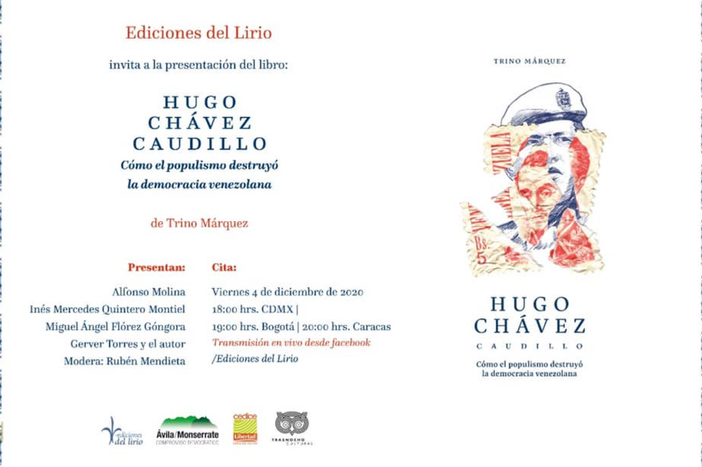 Este viernes es la presentación del libro “Hugo Chávez, caudillo”