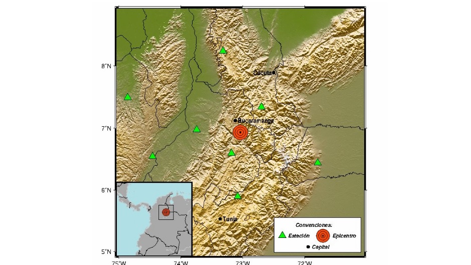Tembló en Santander: registran nuevo sismo de magnitud 4.8