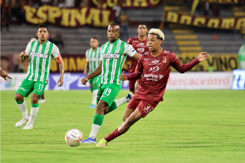 Tolima salvó un empate de último minuto contra Nacional, que sigue sin ganar