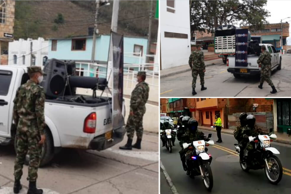 Se inicia militarización de nueve municipios de Cundinamarca para evitar propagación del COVID-19