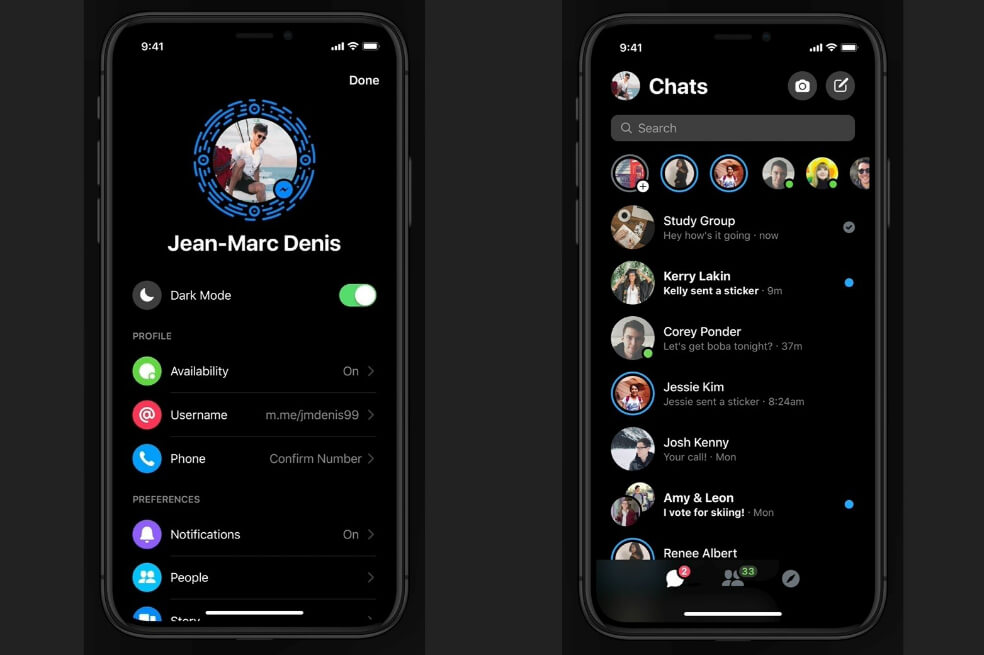 El modo oscuro ya está disponible en Facebook Messenger