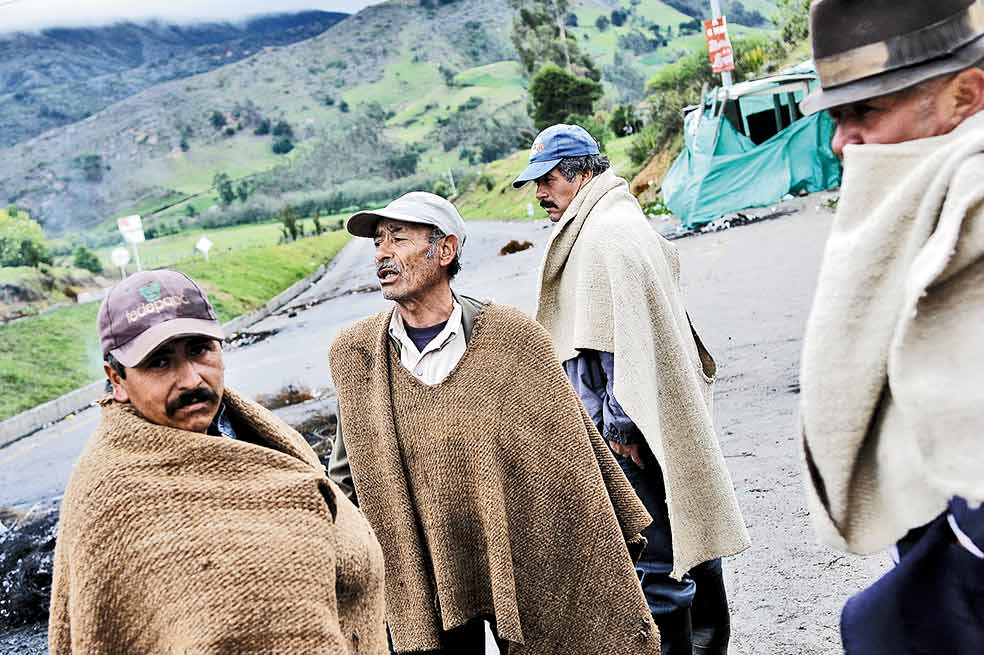 El paro nacional agrario, la ruana dejó de ser un abrigo