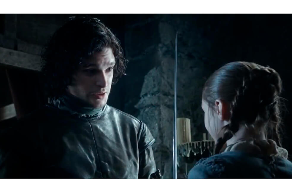 Reencuentro entre Jon Snow y Arya Stark emociona a fans de «Game of thrones»