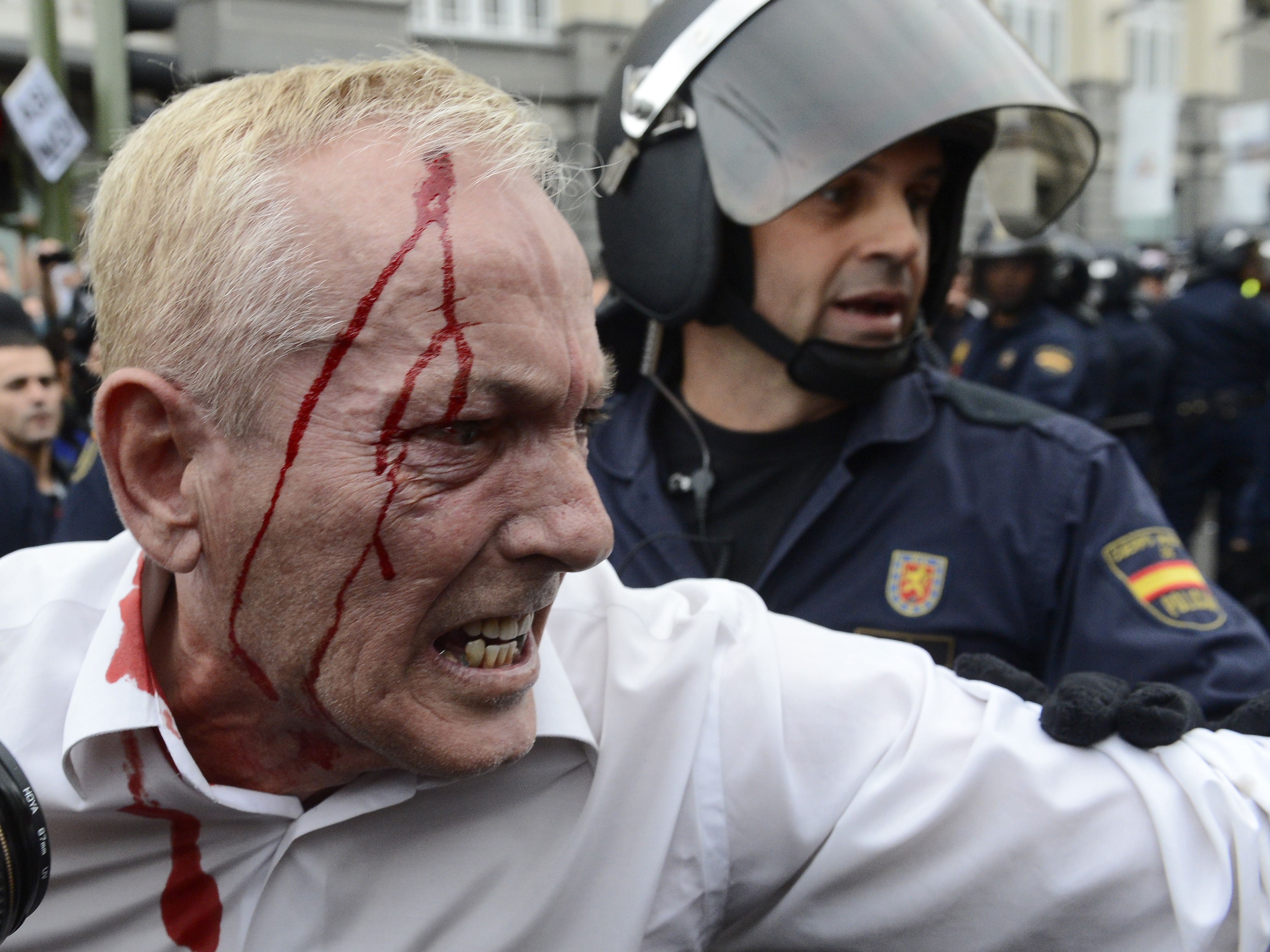 Manifestación y represión en España