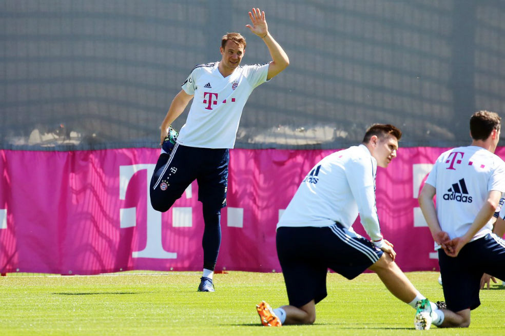 Manuel Neuer volvió a los entrenamientos con el Bayern Múnich