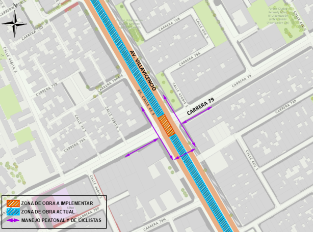 Carrera 79 por Av. Villavicencio.