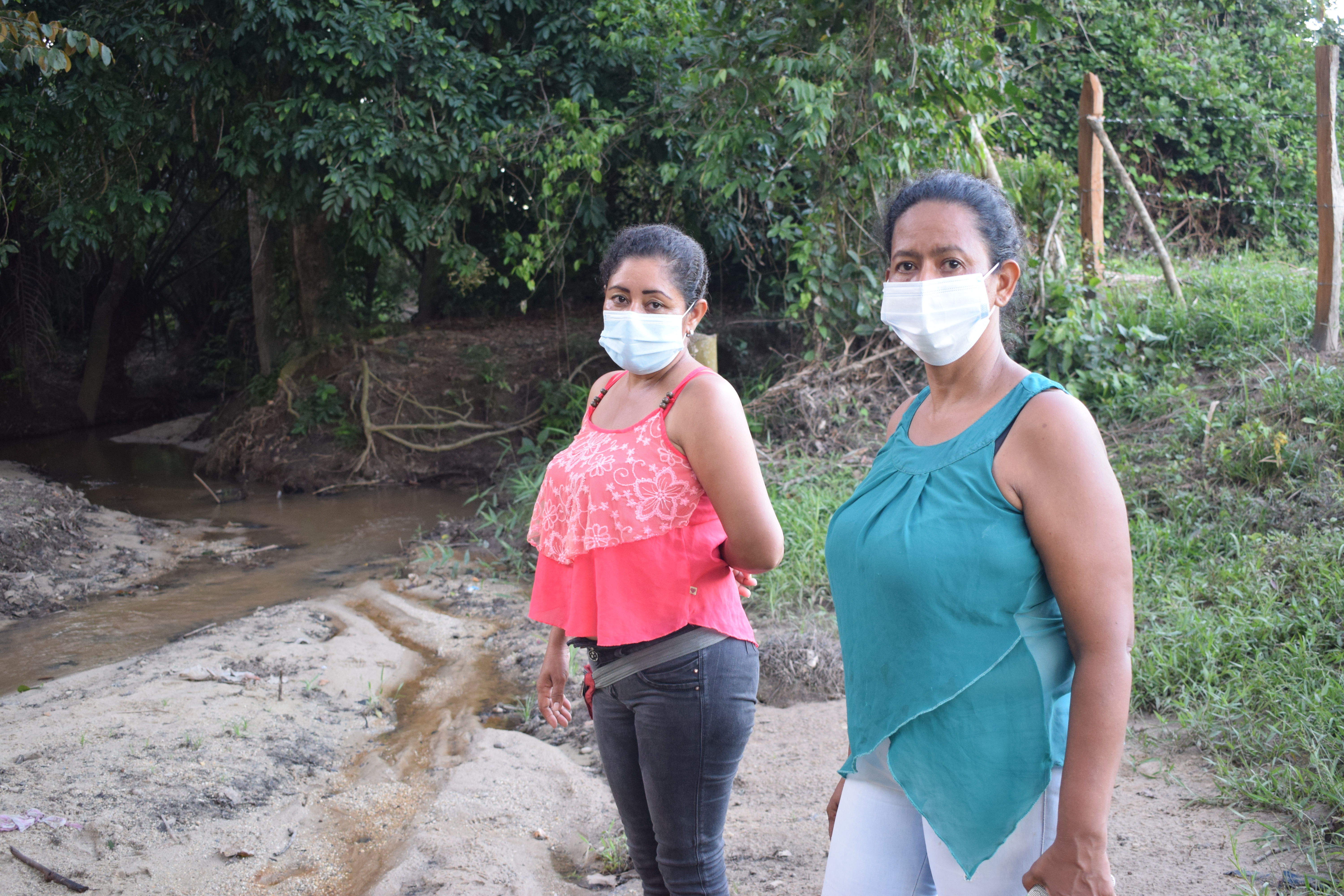Erlys Hernández y Mary Luz Alfaro - OMEC - Arroyo Corozal -El Guamo - Chimichagua Cesar