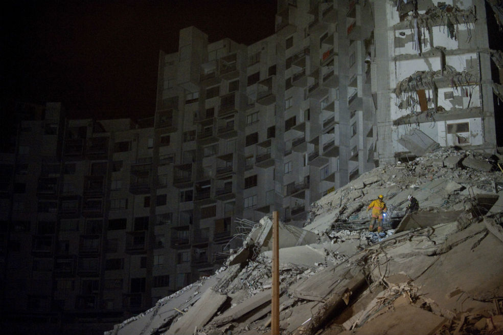 El desplome del edificio Space en Medellin