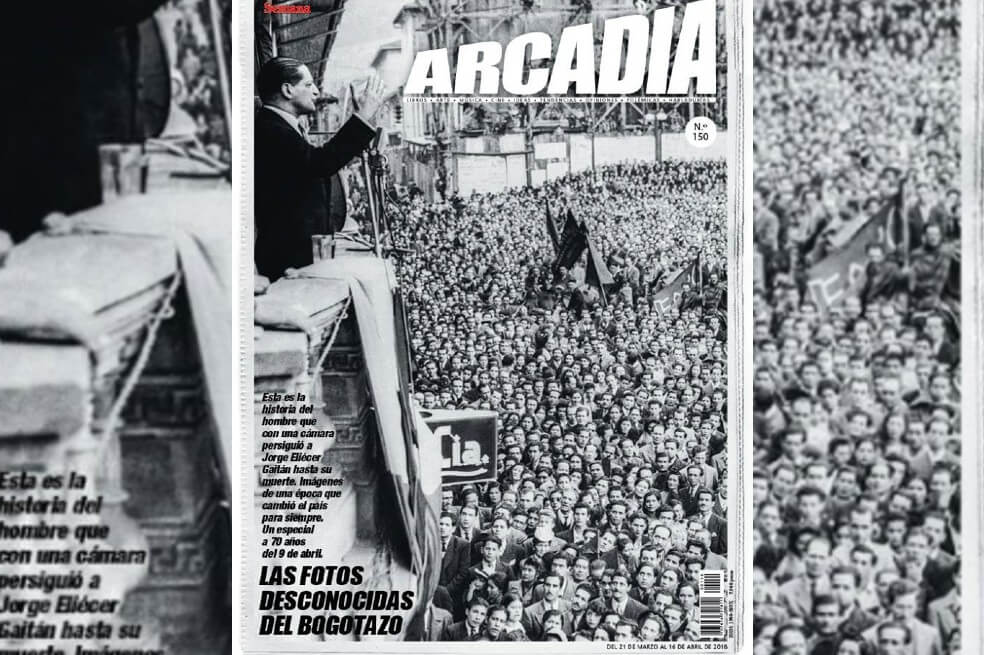 Portada de la primera Revista Arcadia que se publicó bajo la dirección de Camilo Jiménez.