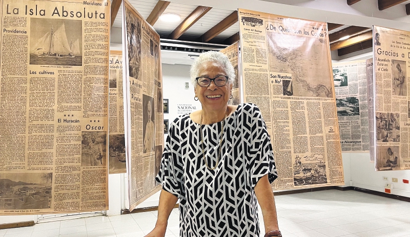 Hazel Robinson, escritora de la columna dominical Meridiano 81, que se publicó de 1959 a 1962 en El Espectador. / Sarah Gutiérrez