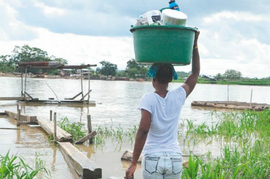 Los ríos más caudalosos del Chocó, como el Atrato, Baudó y San Juan se desbordaron. / Cortesía.