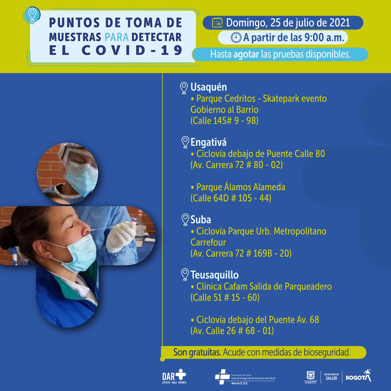 Pruebas Covid gratuitas