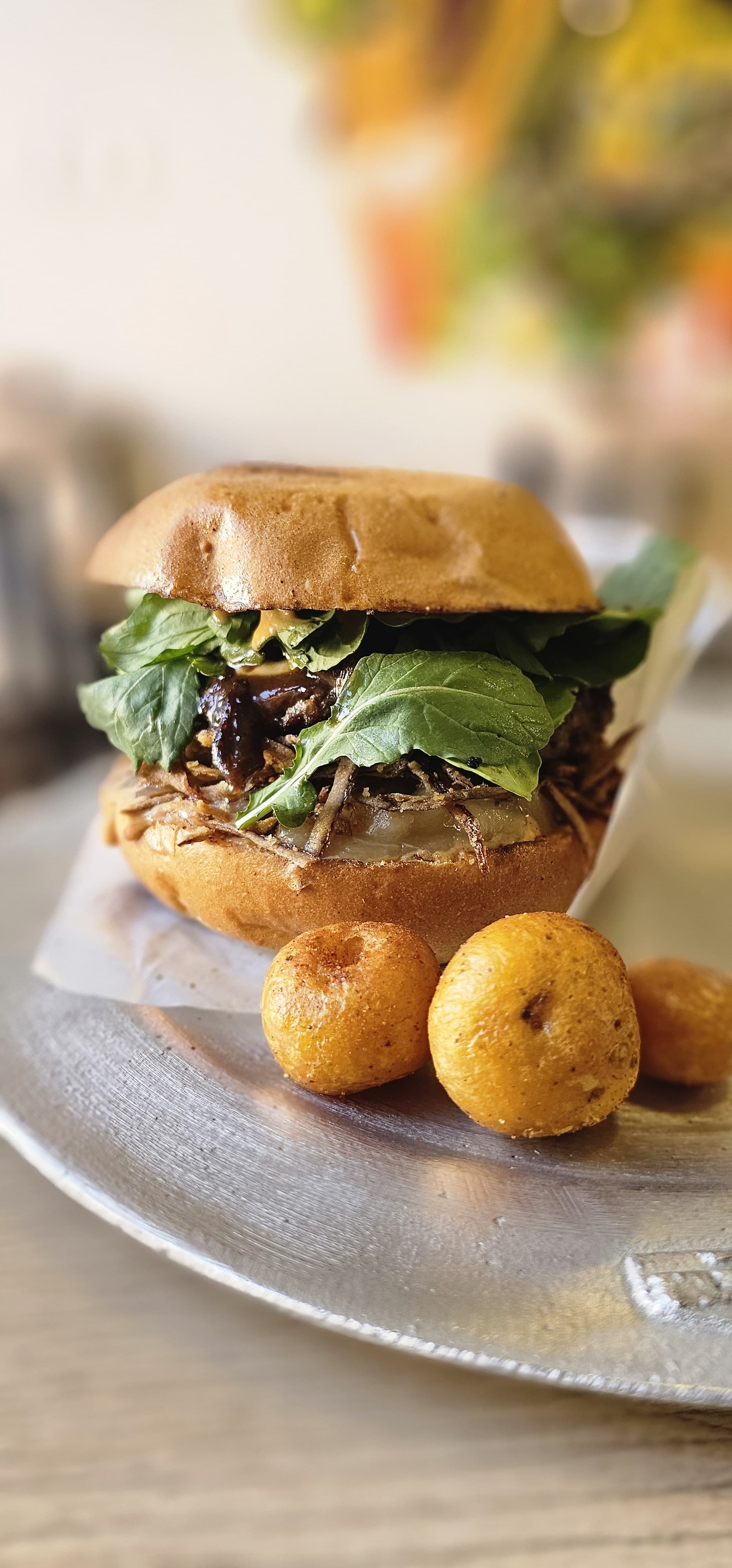 Una hamburguesa artesanal y muy ancestral
