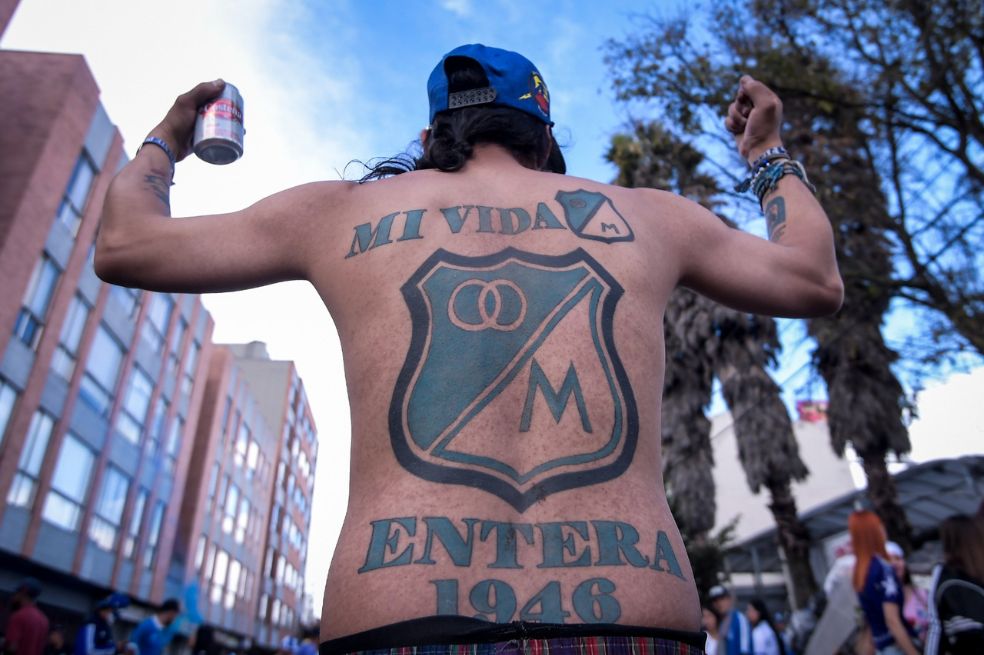 Así está el ambiente en El Campín para la final entre Millonarios y Nacional.