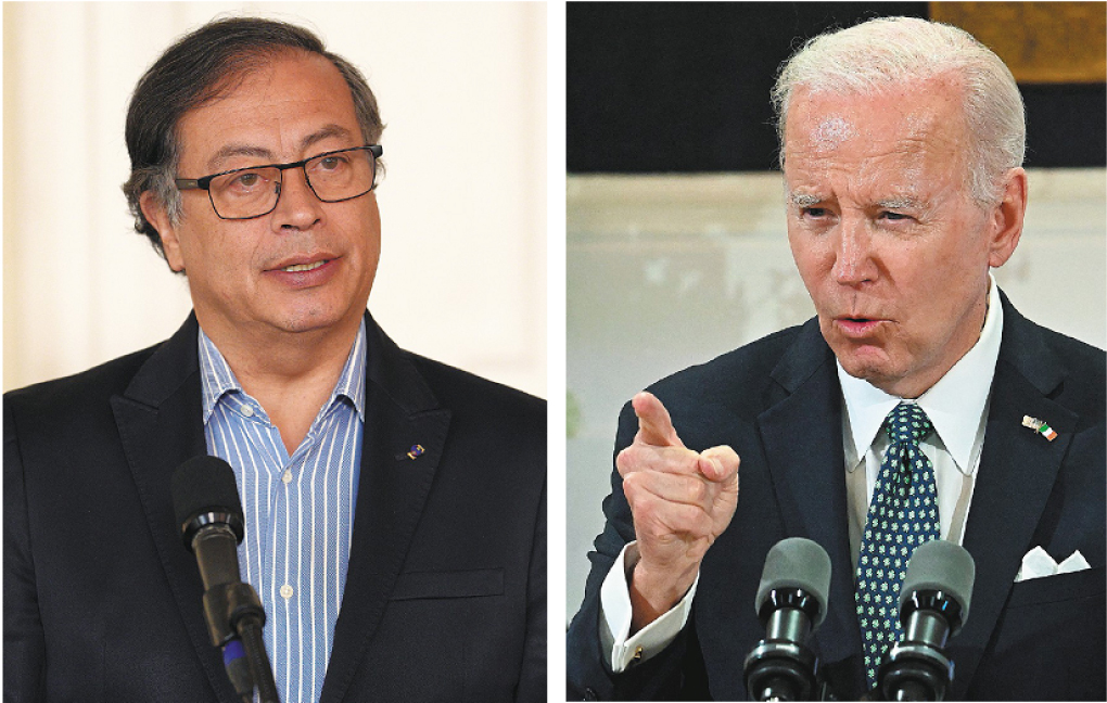 Gustavo Petro y Joe Biden