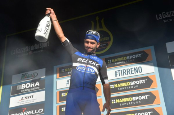 Fernando Gaviria, ganador de la tercera etapa de la Tirreno Adriático